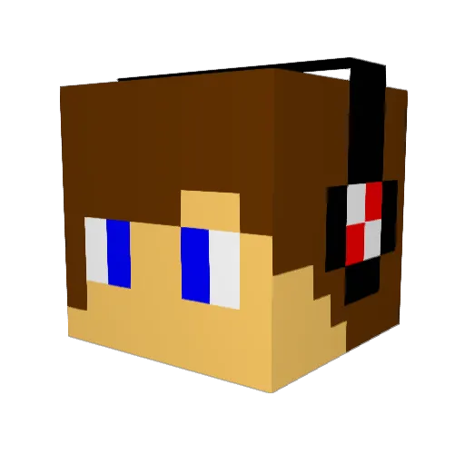 Kavindeng Minecraft avatar head, 3D render