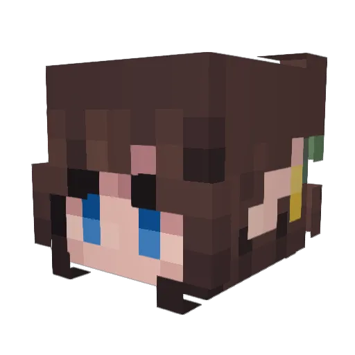 Kavinsky87 Minecraft avatar head, 3D render