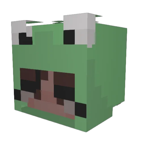 Kavoky Minecraft avatar head, 3D render