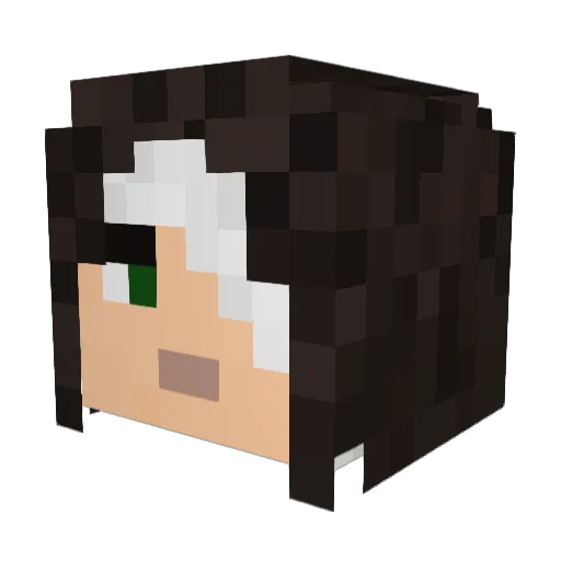 Kavon23 Minecraft avatar head, 3D render