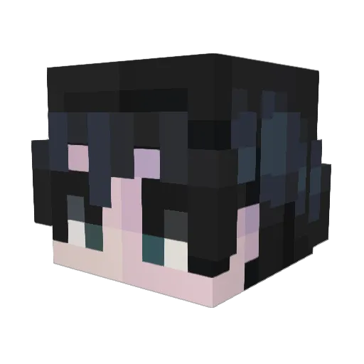 Kavuxi Minecraft avatar head, 3D render