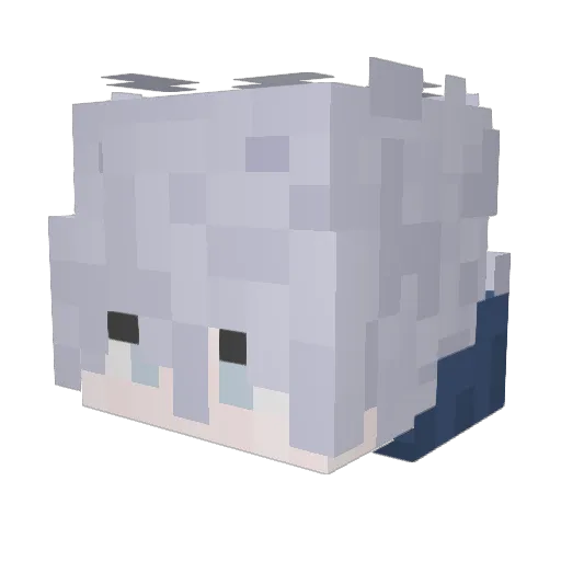 Kavyyy Minecraft avatar head, 3D render
