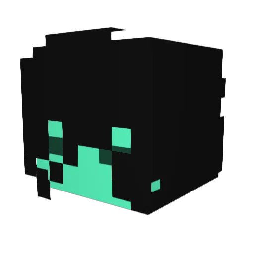 KawaCheebs Minecraft avatar head, 3D render