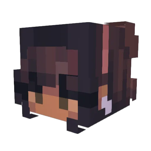 KawaiPegasus Minecraft avatar head, 3D render