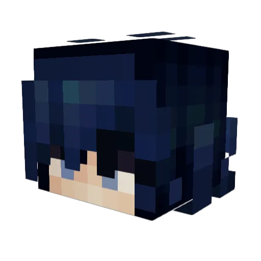 KawaiiCatBoy Minecraft avatar head, 3D render