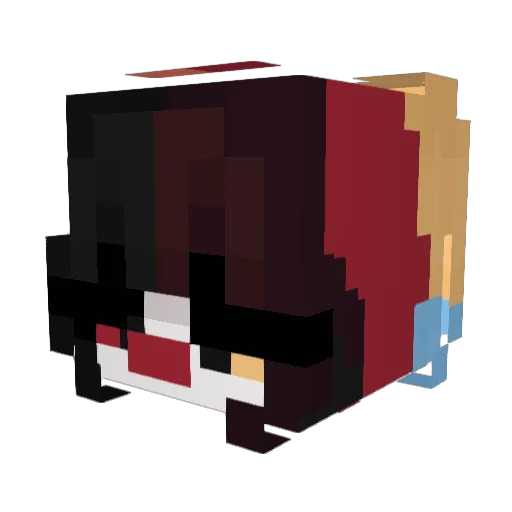KawaiiCookie946 Minecraft avatar head, 3D render
