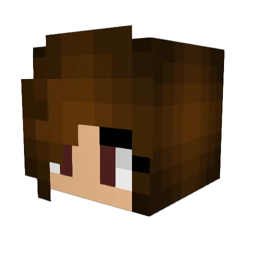 KawaiiKaylie Minecraft avatar head, 3D render