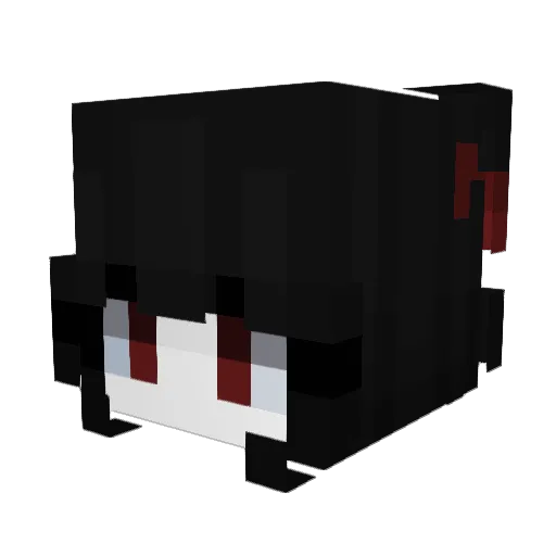KawaiiPug_ Minecraft avatar head, 3D render