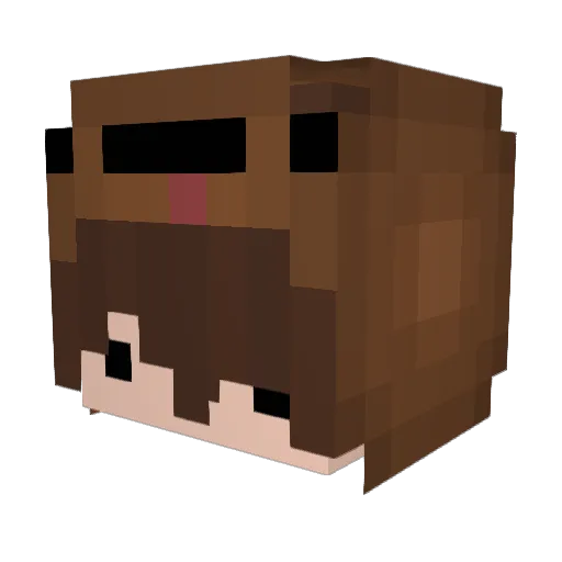 Kawaii_Chan06 Minecraft avatar head, 3D render