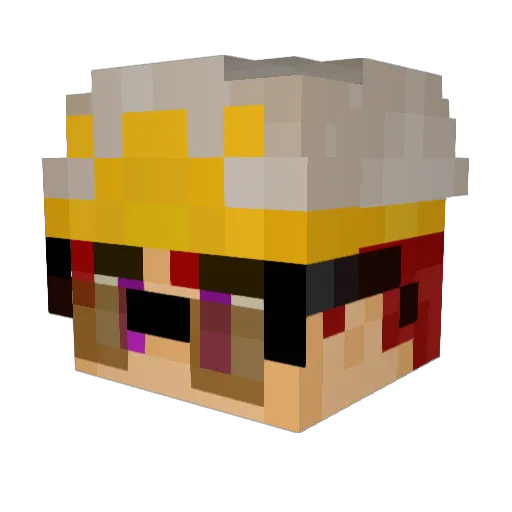 Kawaii__Panzer Minecraft avatar head, 3D render