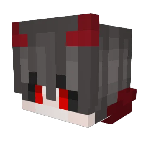 Kawaiijam Minecraft avatar head, 3D render