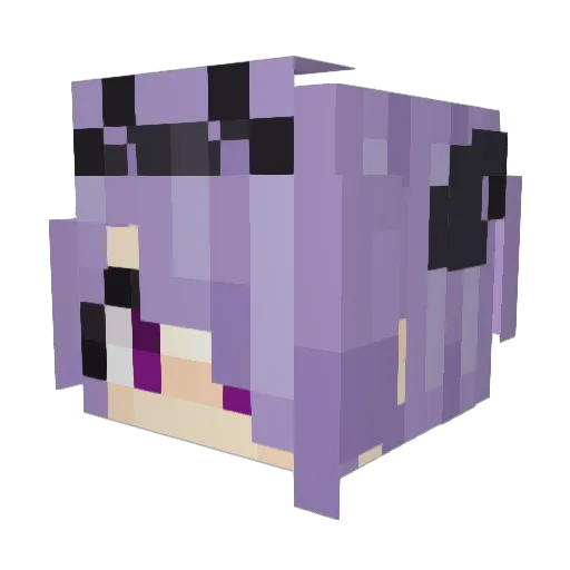 Kawarro Minecraft avatar head, 3D render