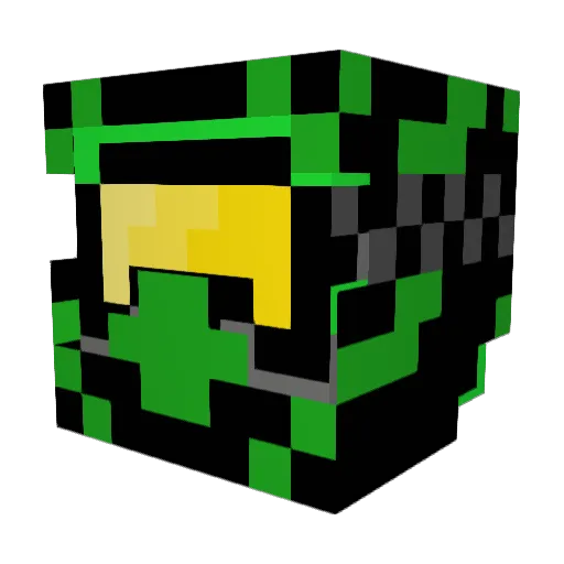 KawazakiH2 Minecraft avatar head, 3D render