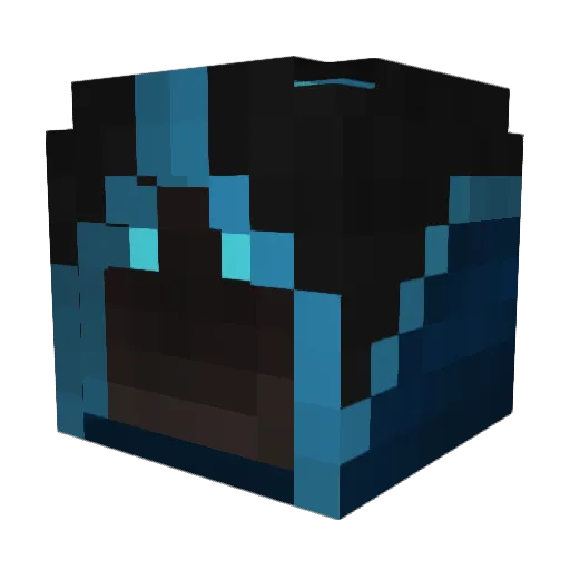 Kawet Minecraft avatar head, 3D render