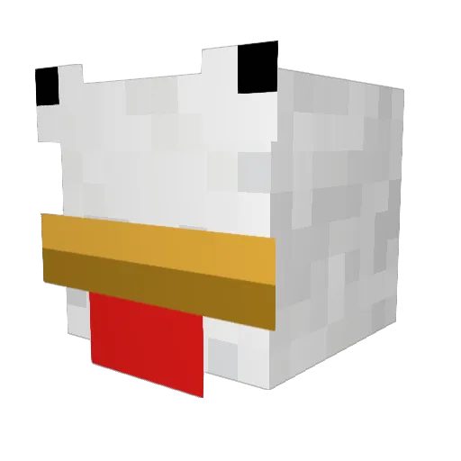 KawiBoy32 Minecraft avatar head, 3D render