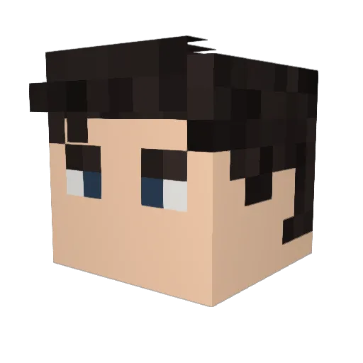Kawior007 Minecraft avatar head, 3D render