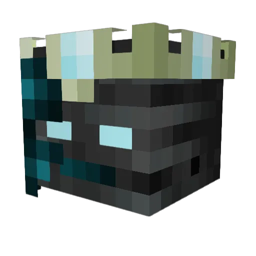 Kaws4paws Minecraft avatar head, 3D render