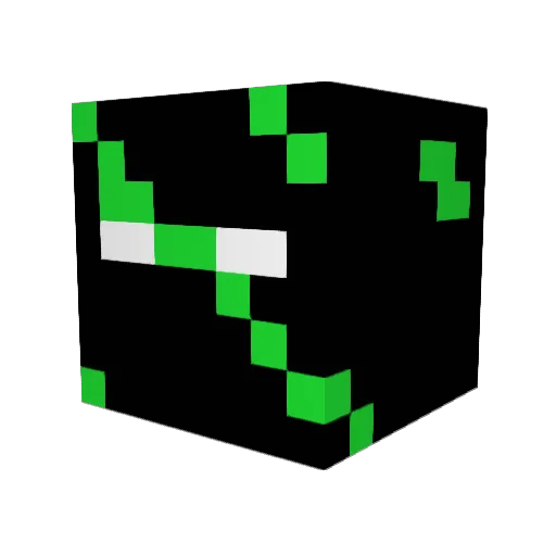 Kawwzz Minecraft avatar head, 3D render