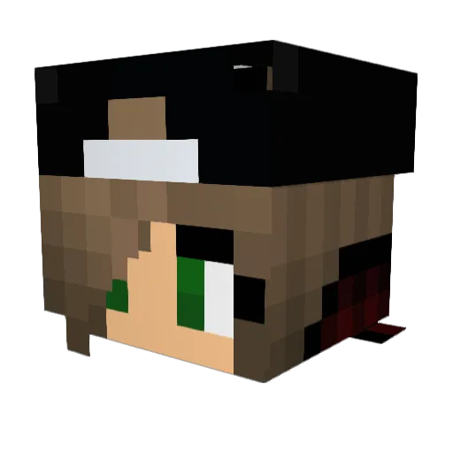 Kay0_0Playz Minecraft avatar head, 3D render