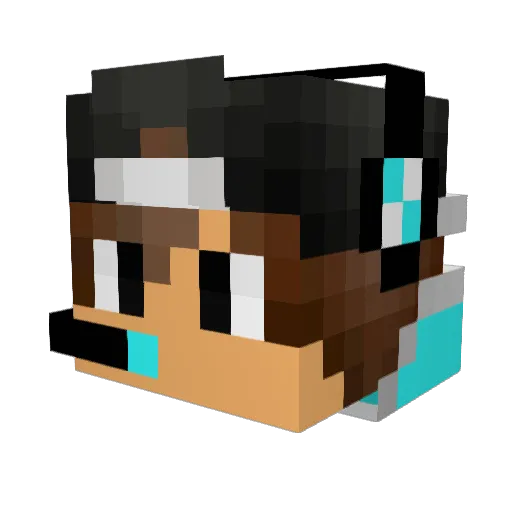Kay1224 Minecraft avatar head, 3D render