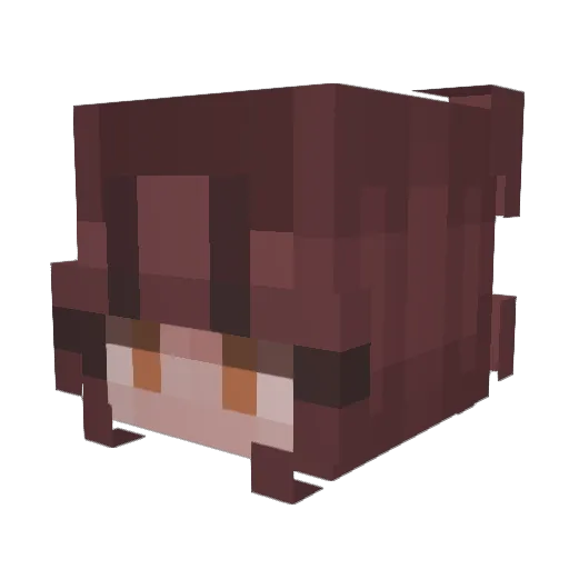 Kay1aa_g Minecraft avatar head, 3D render