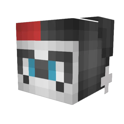 Kay513 Minecraft avatar head, 3D render