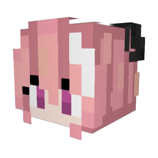 Kay58 Minecraft avatar head, 3D render
