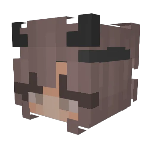 KayBeauty Minecraft avatar head, 3D render