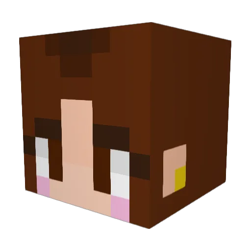 KayBee97 Minecraft avatar head, 3D render