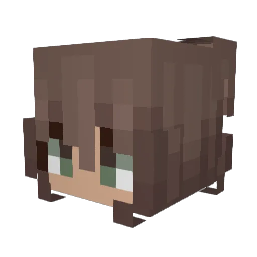 KayBrownies Minecraft avatar head, 3D render