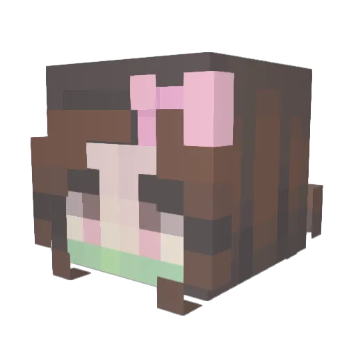 KayGojo Minecraft avatar head, 3D render
