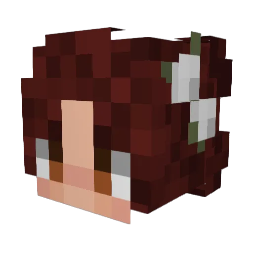 KayInWonderland Minecraft avatar head, 3D render