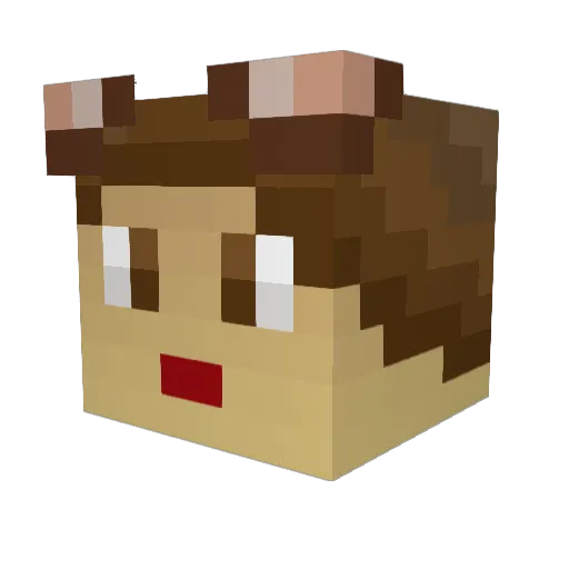 KayJayTee Minecraft avatar head, 3D render