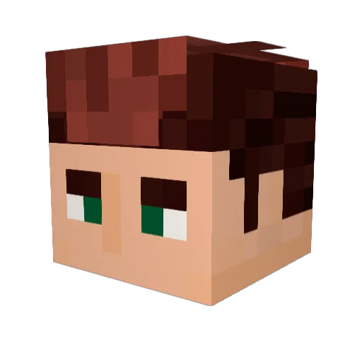 KayJeeEm Minecraft avatar head, 3D render