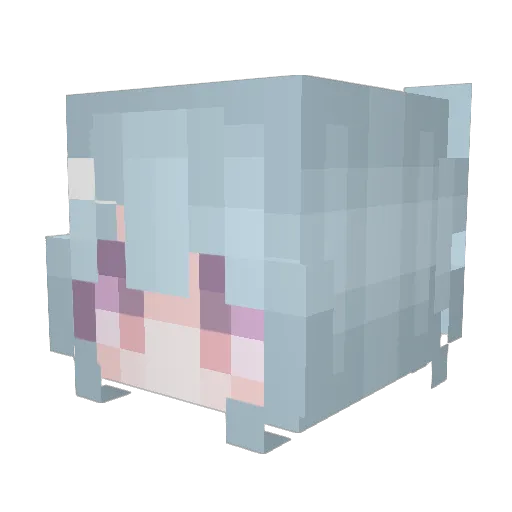 KayKWON Minecraft avatar head, 3D render