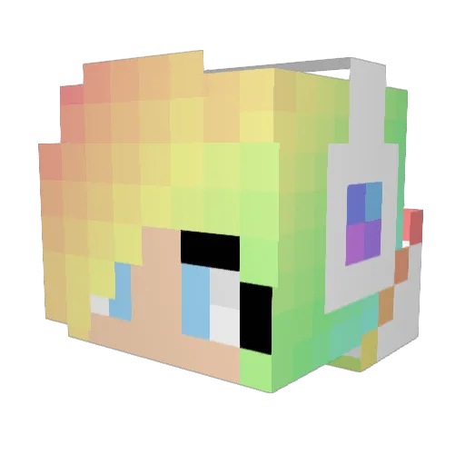KayKay2007 Minecraft avatar head, 3D render
