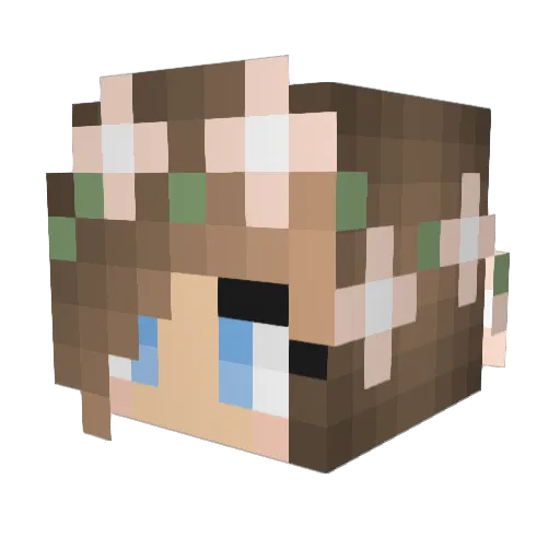 KayKay247 Minecraft avatar head, 3D render