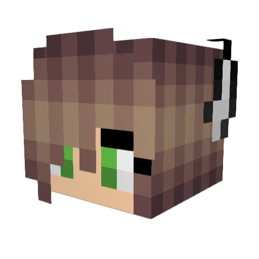 KayKay6 Minecraft avatar head, 3D render
