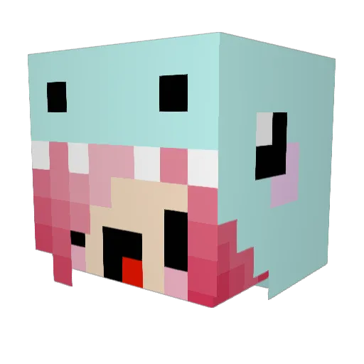 KayKells Minecraft avatar head, 3D render