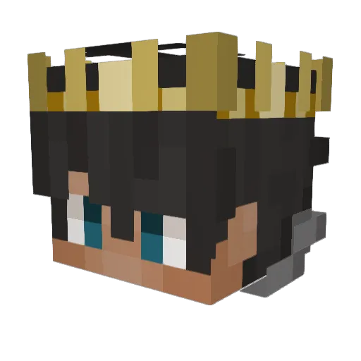 KayLine2 Minecraft avatar head, 3D render