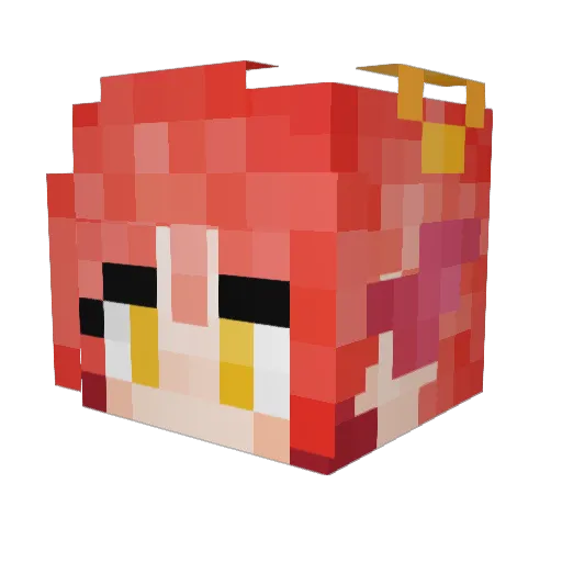 KayTheSnek Minecraft avatar head, 3D render