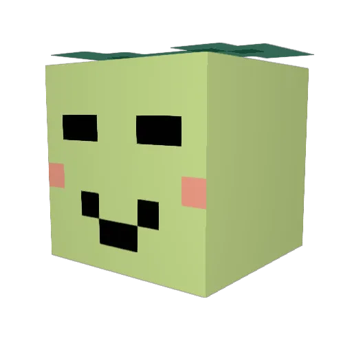 KayTze Minecraft avatar head, 3D render
