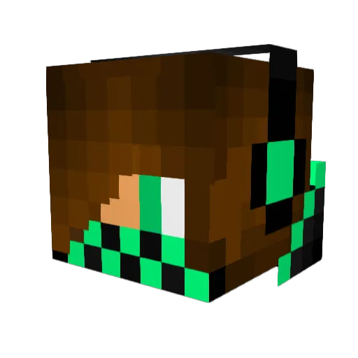 KayZottt Minecraft avatar head, 3D render