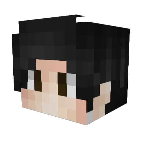 Kay_34 Minecraft avatar head, 3D render