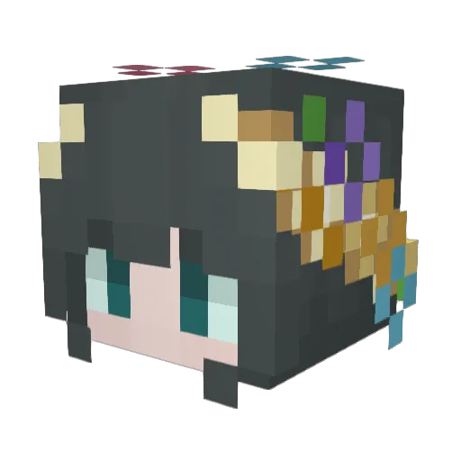 Kay_Bird Minecraft avatar head, 3D render