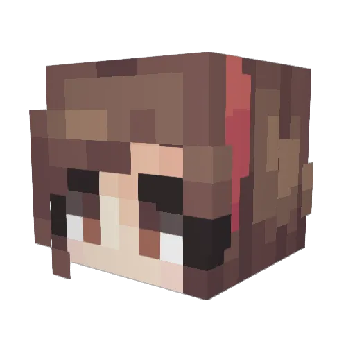 Kay_Gray Minecraft avatar head, 3D render