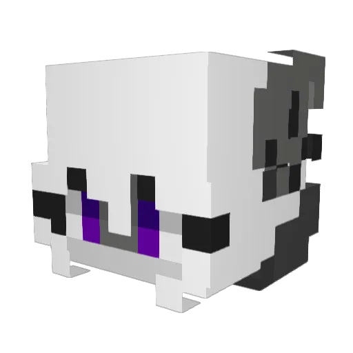 Kay_TigerShark Minecraft avatar head, 3D render