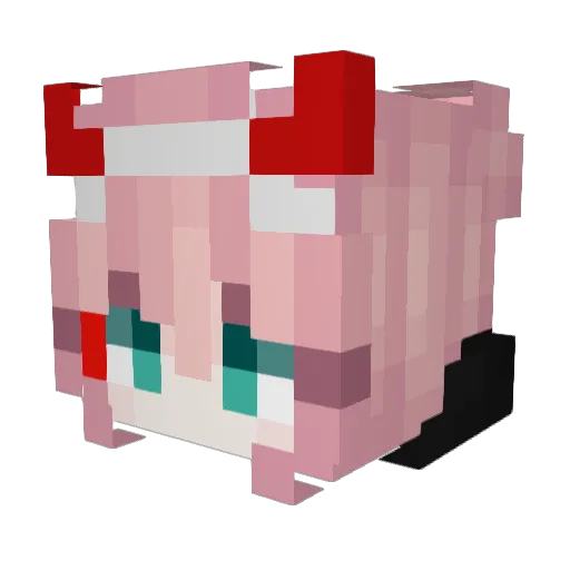 Kay_kay Minecraft avatar head, 3D render