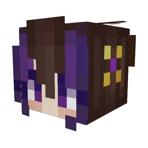 Kaya1221 Minecraft avatar head, 3D render