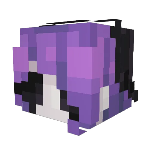 KayaWolf1 Minecraft avatar head, 3D render